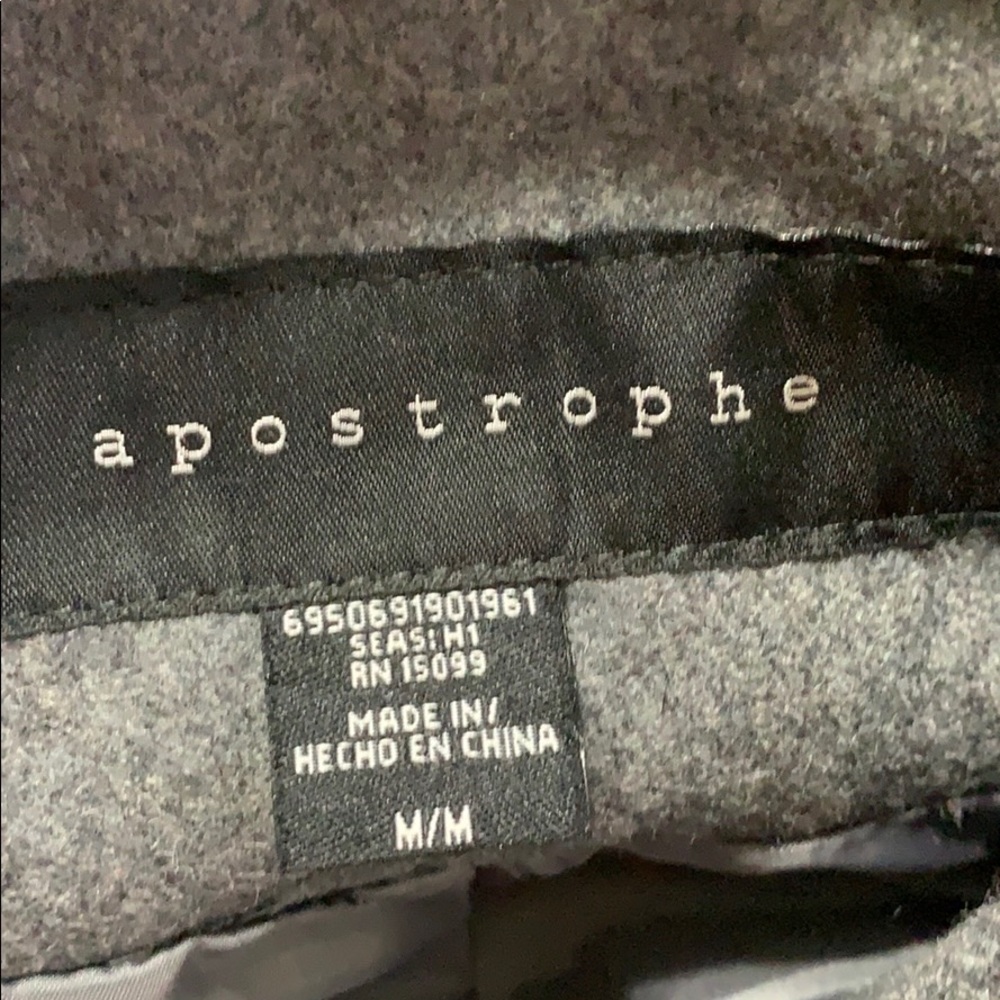 Apostrophe Gray Wool Double-Breasted Coat. - image 7